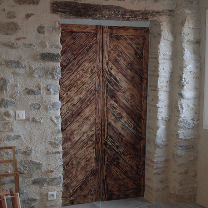 Porte d’intérieur double battant